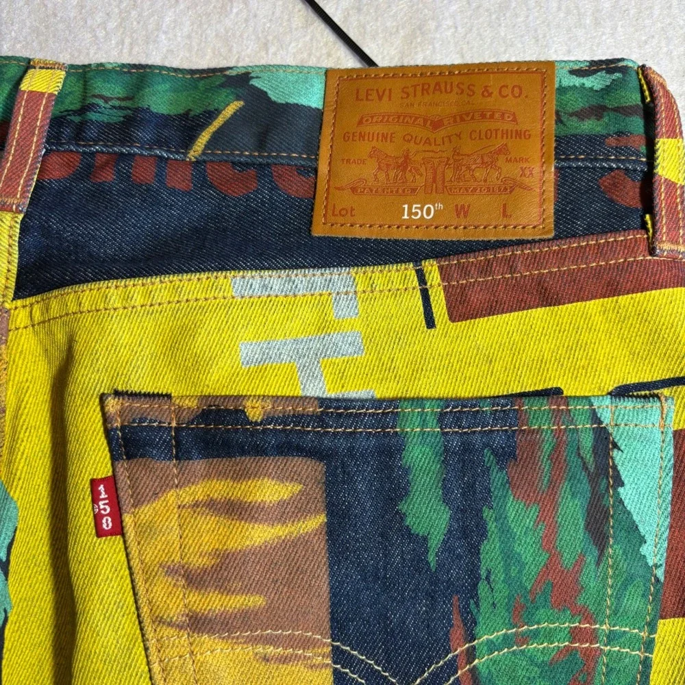 Levi's 501 150th Anniversary Edition Jeans Mens 34x32 Banner Pant Sample Garment
